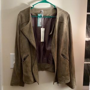 Faux suede jacket